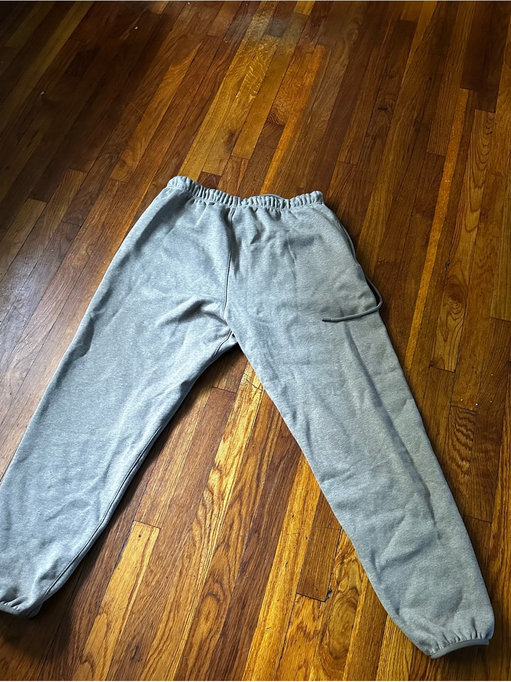 Fear of God Light Gray and Black Men’s Elastic-Waist Joggers